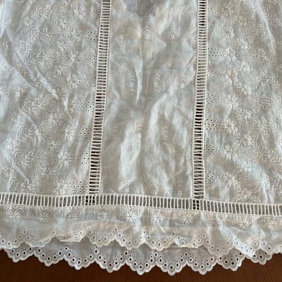 Designer Johnny Was white eyelet blouse - Picture 3 of 7